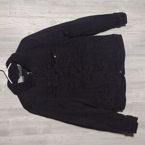 Hollister Faux Shearling Lined Denim Jacket